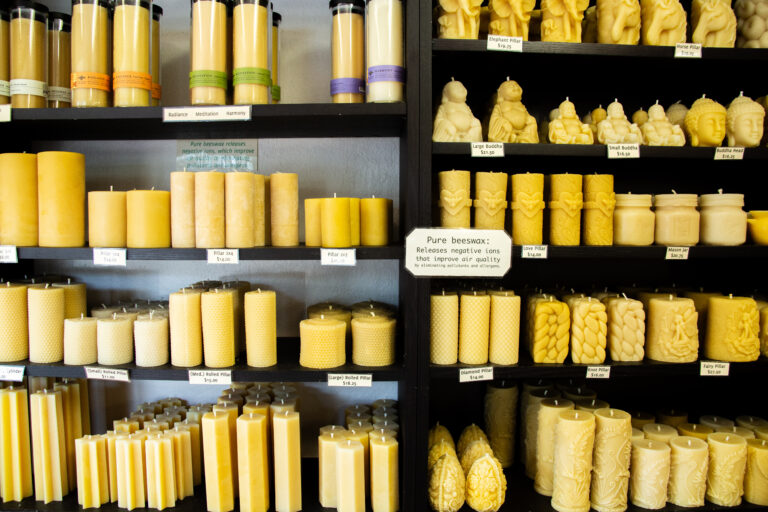 beekind beeswax candles handpoured sebastopol ca honey, tea, candles