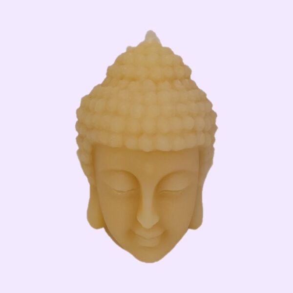 Buddah Head Beeswax Candle