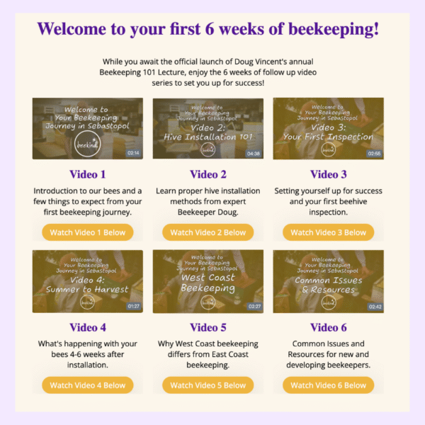 Beekeeping 101 Lecture Product Image 1